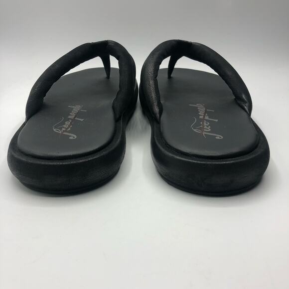 Free People Womens Wonderland Chunky Flip Flop Black Size EU 39 / US 9 - Picture 7 of 9